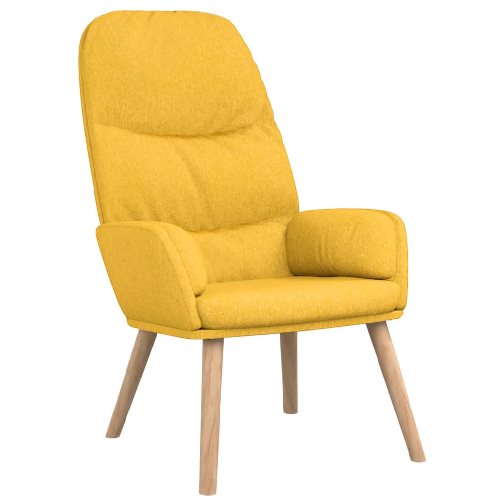 Sedia Relax Giallo Senape in Tessuto 340997