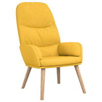 Sedia Relax Giallo Senape in Tessuto 340997