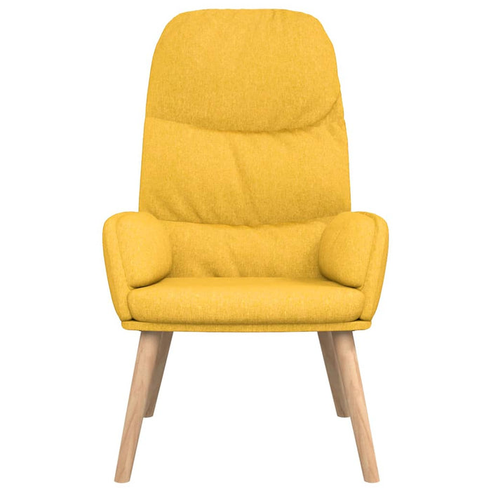 Sedia Relax Giallo Senape in Tessuto 340997