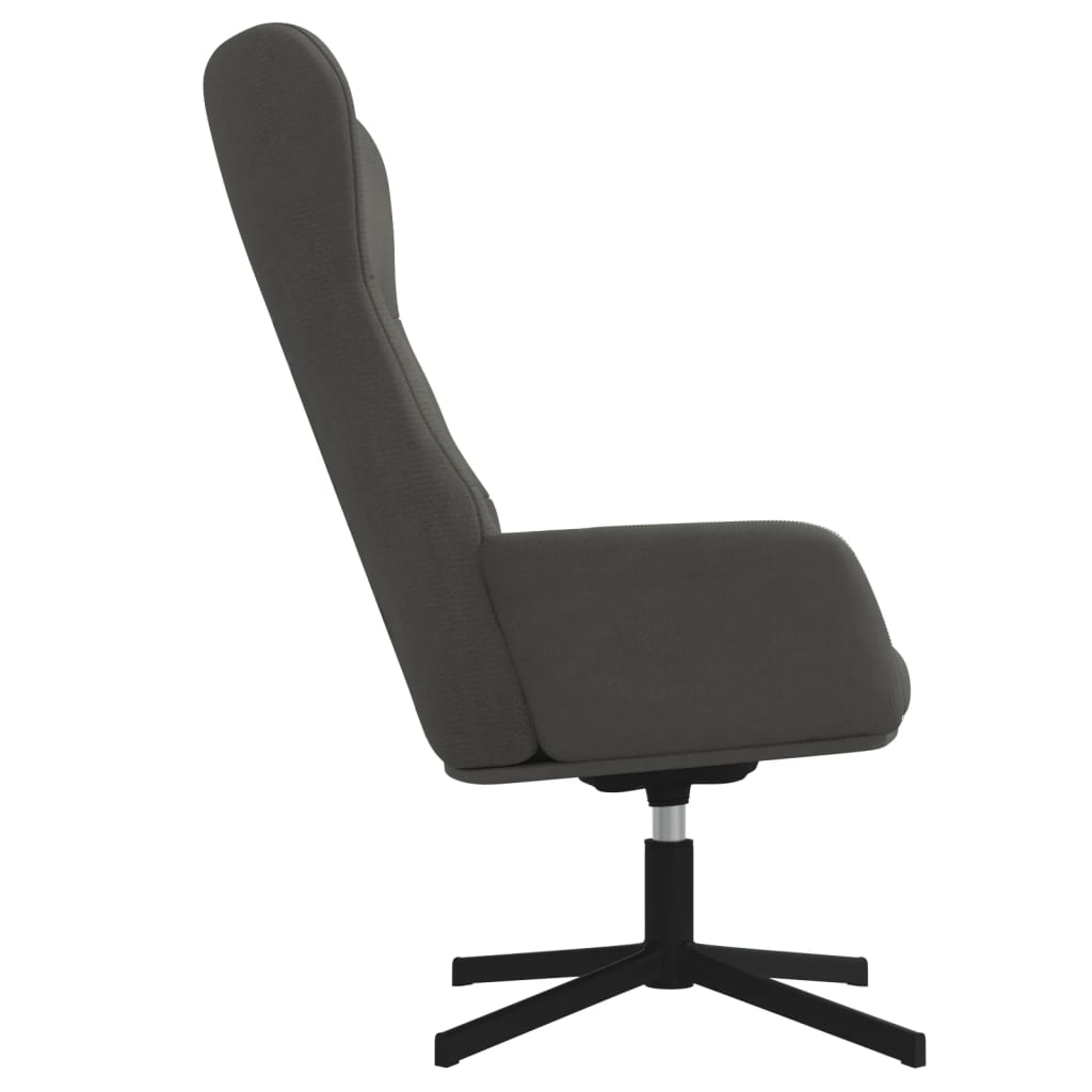 Sedia Relax Grigio Scuro in Velluto 341109