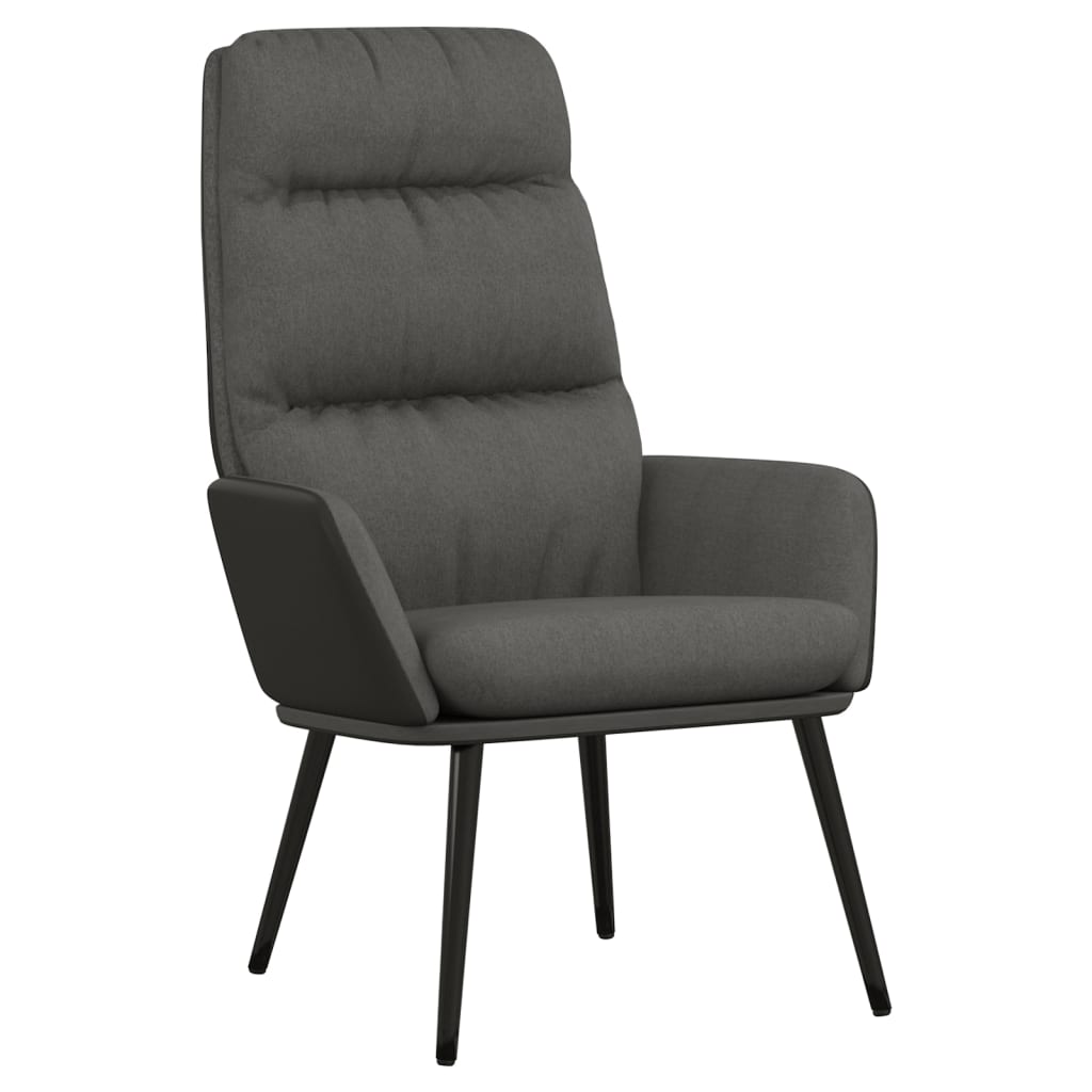 Sedia Relax Grigio Scuro in Tessuto cod mxl 14487