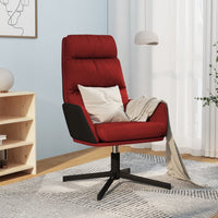 Sedia Relax Rosso Vino in Tessuto 341156