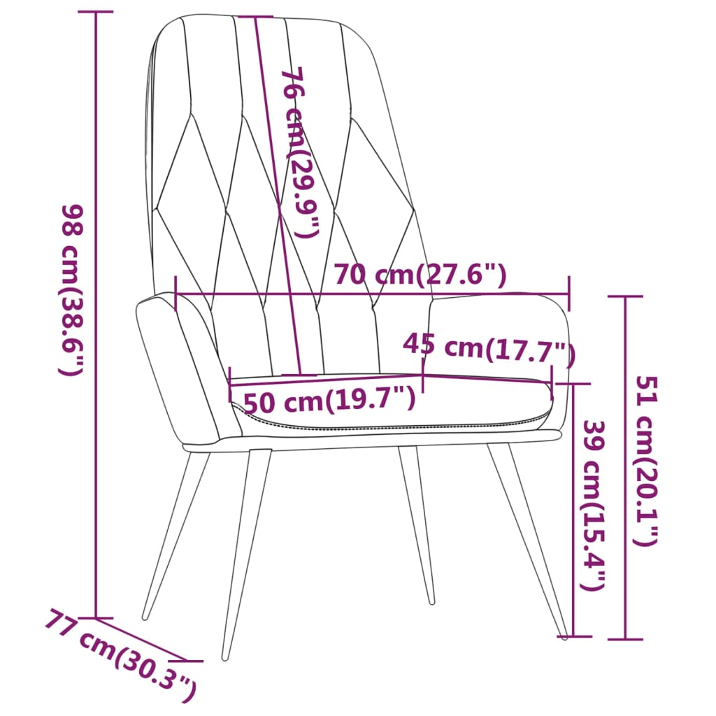 Sedia Relax Grigio Chiaro in Velluto cod mxl 14403