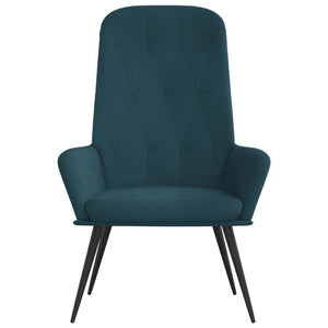 Sedia Relax Blu in Velluto 341204