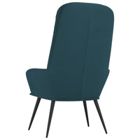 Sedia Relax Blu in Velluto 341204