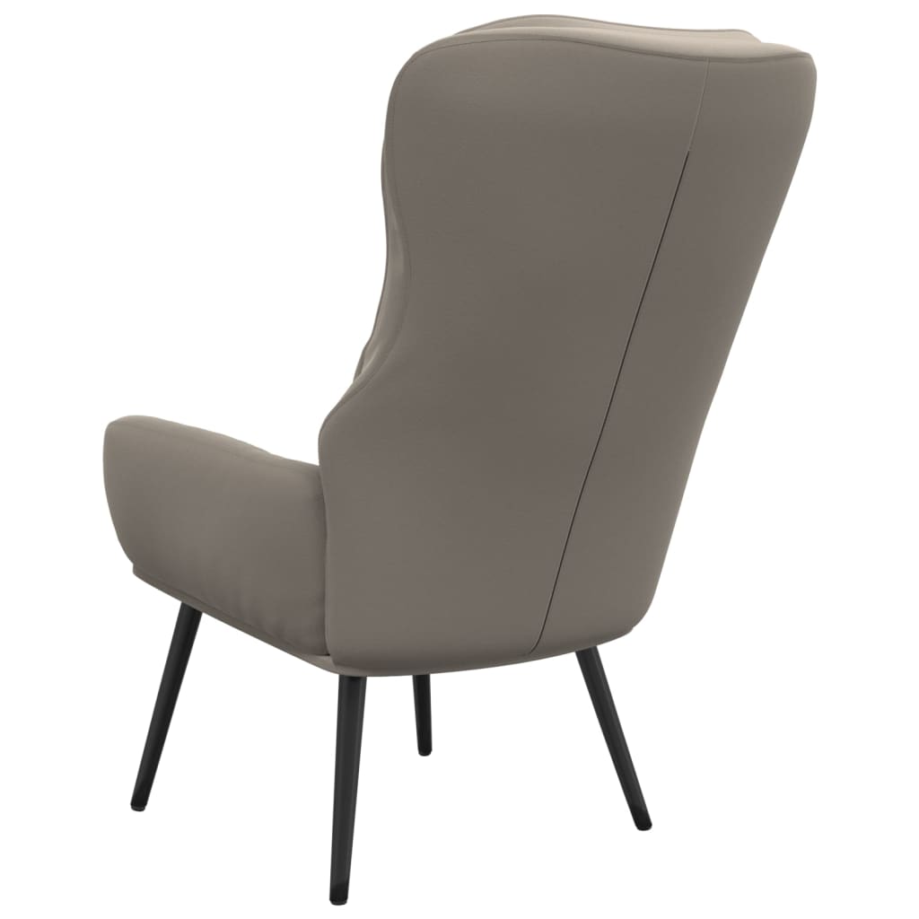 Sedia Relax Grigio Chiaro in Velluto cod mxl 13946