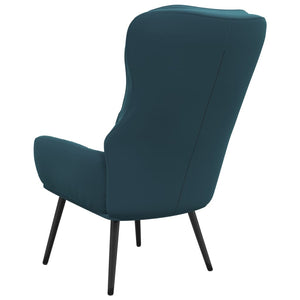 Sedia Relax Blu in Velluto 341239