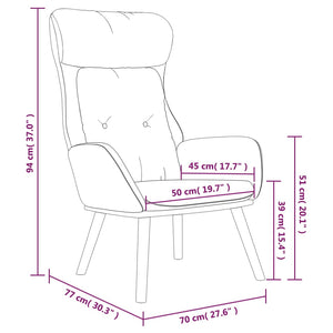 Poltrona Rilassante Nera in Tessuto 341296