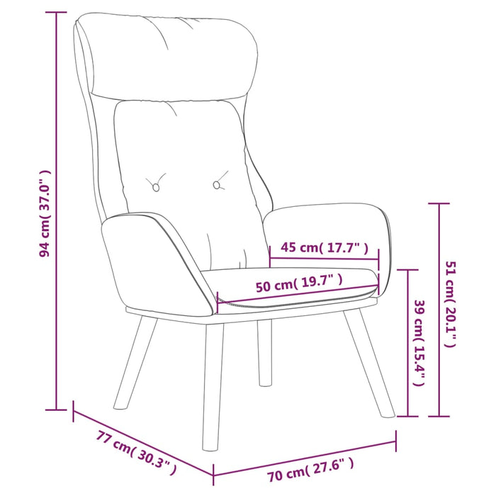 Poltrona Rilassante Nera in Tessuto 341296