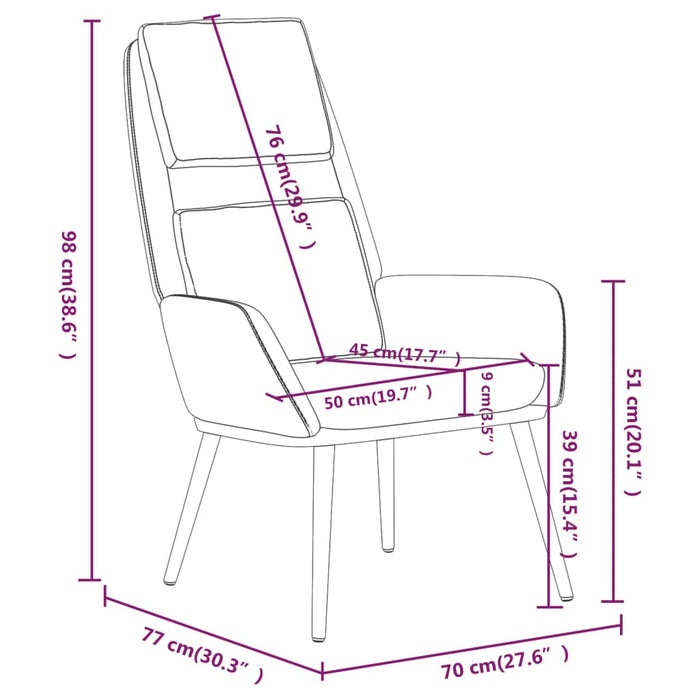 Poltrona Relax Grigio Chiaro in Tessuto 341312