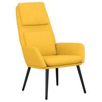 Sedia Relax Giallo Senape in Tessuto 341319