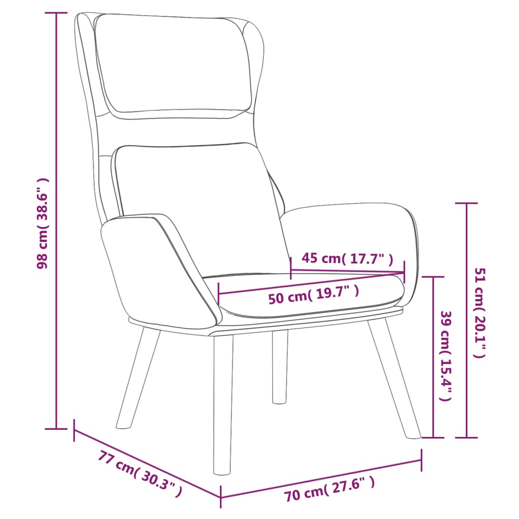 Poltrona Relax Grigio Chiaro in Velluto 341351