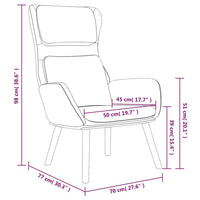 Poltrona Relax Bianco Crema in Velluto 341360