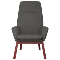 Sedia Relax Grigio Scuro in Tessuto 341384