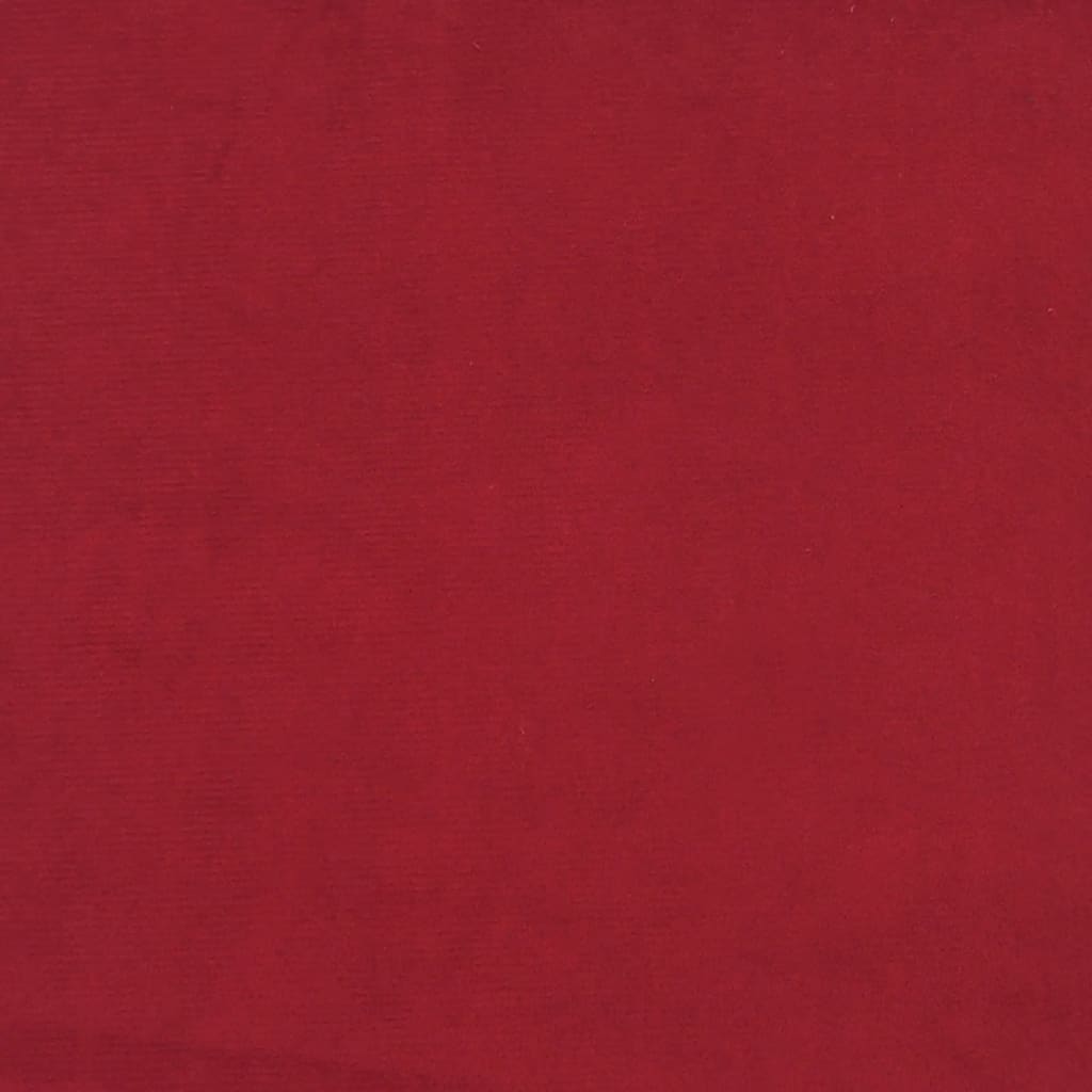 Poggiapiedi Roso Vino 45x29,5x35 cm in Velluto 341473