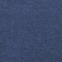 Poggiapiedi Blu 45x29,5x35 cm in Tessuto e Similpelle 341483