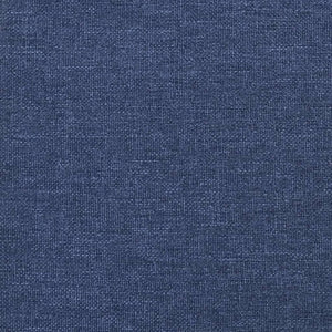 Poggiapiedi Blu 45x29,5x35 cm in Tessuto e Similpelle 341483