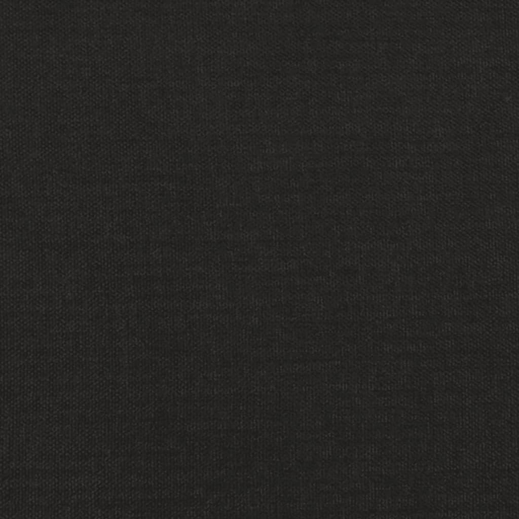 Poggiapiedi Nero 45x29,5x35 cm in Tessuto 341499