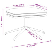 Sgabello Tortora 60x60x35 cm in Microfibra 341559