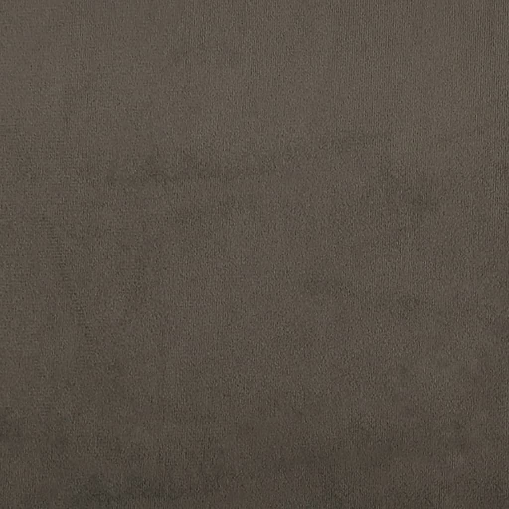 Poggiapiedi Grigio Scuro 60x60x35 cm in Microfibra 341561