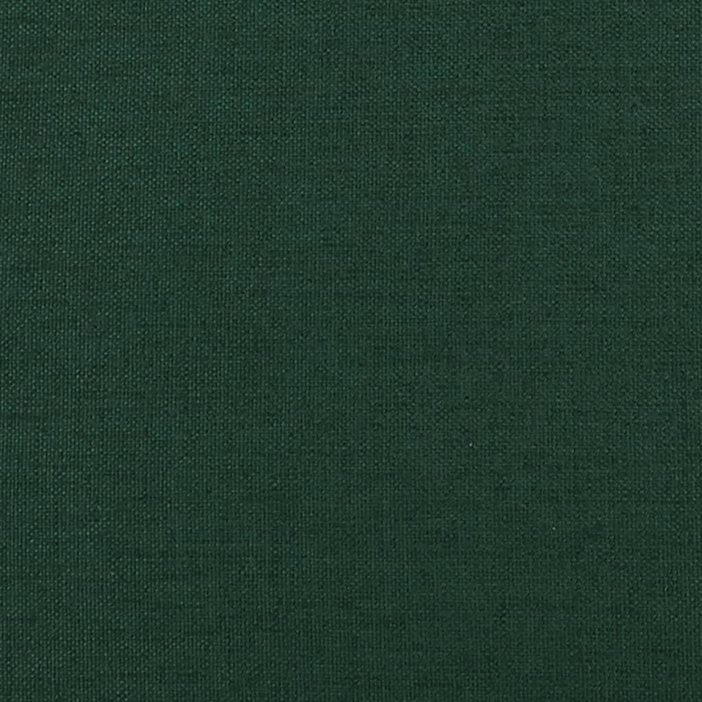 Poggiapiedi Verde Scuro 60x60x36 cm in Tessuto 341572