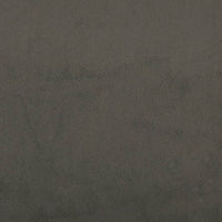 Poggiapiedi Grigio Scuro 60x60x36 cm in Velluto 341579