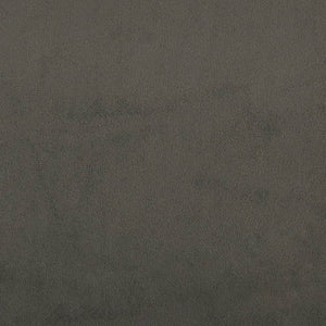 Poggiapiedi Grigio Scuro 60x60x36 cm in Velluto 341579