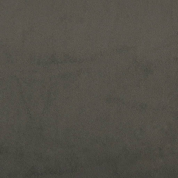 Poggiapiedi Grigio Scuro 60x60x36 cm in Velluto 341579