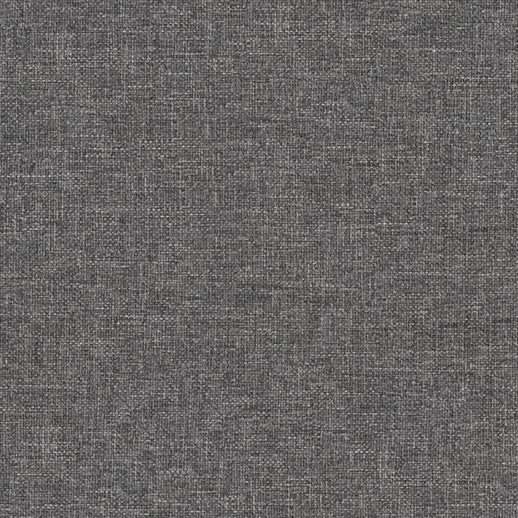 Poggiapiedi Grigio Chiaro 60x60x36 cm in Tessuto e Similpelle 341596