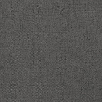 Poggiapiedi Grigio Scuro 60x60x36 cm in Tessuto e Similpelle 341597