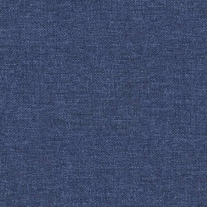 Poggiapiedi Blu 60x60x36 cm in Tessuto e Similpelle 341611