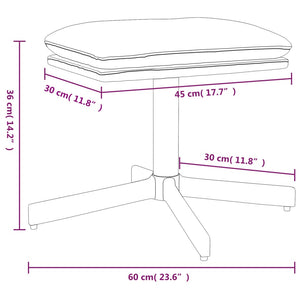 Poggiapiedi Crema 60x60x36 cm in Similpelle 341638