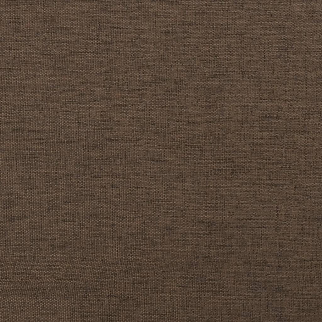 Poggiapiedi Marrone 60x60x36 cm in Tessuto e Similpelle 341647