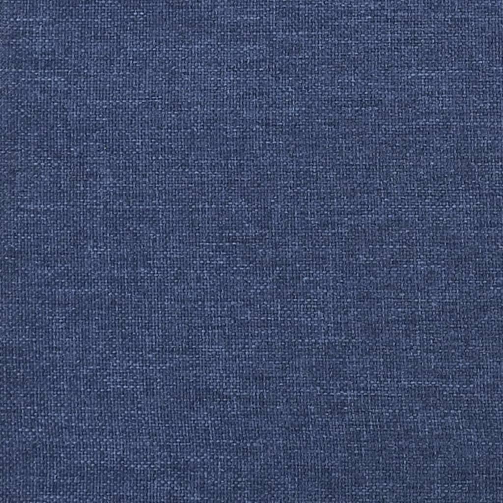 Poggiapiedi Blu 60x60x36 cm in Tessuto e Similpelle 341648