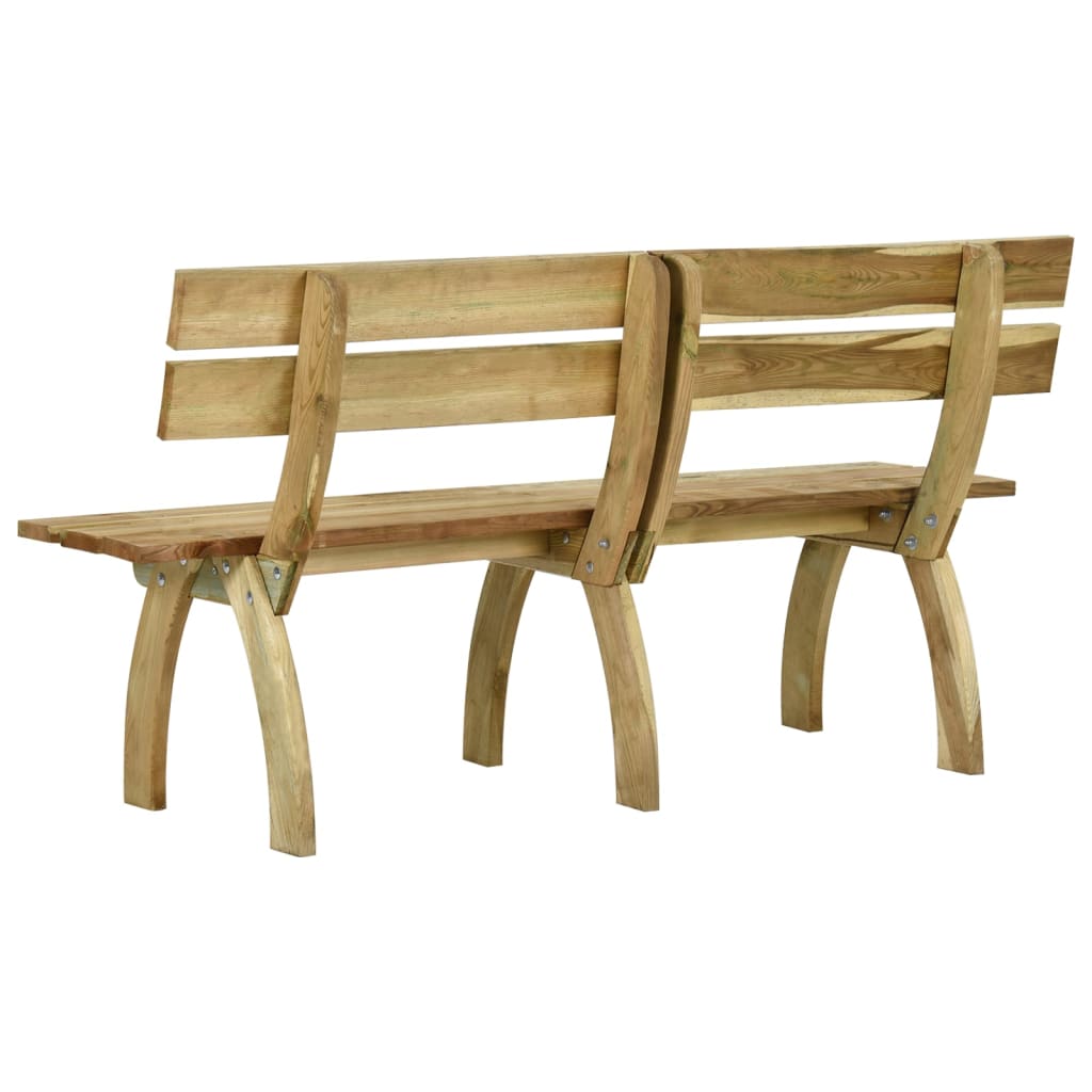 Panchina da Giardino 160 cm in Legno di Pino Impregnato cod mxl 45713