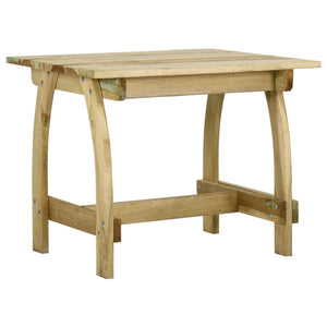 Tavolo da Giardino 110x74x75 cm in Legno di Pino Impregnato cod mxl 34470