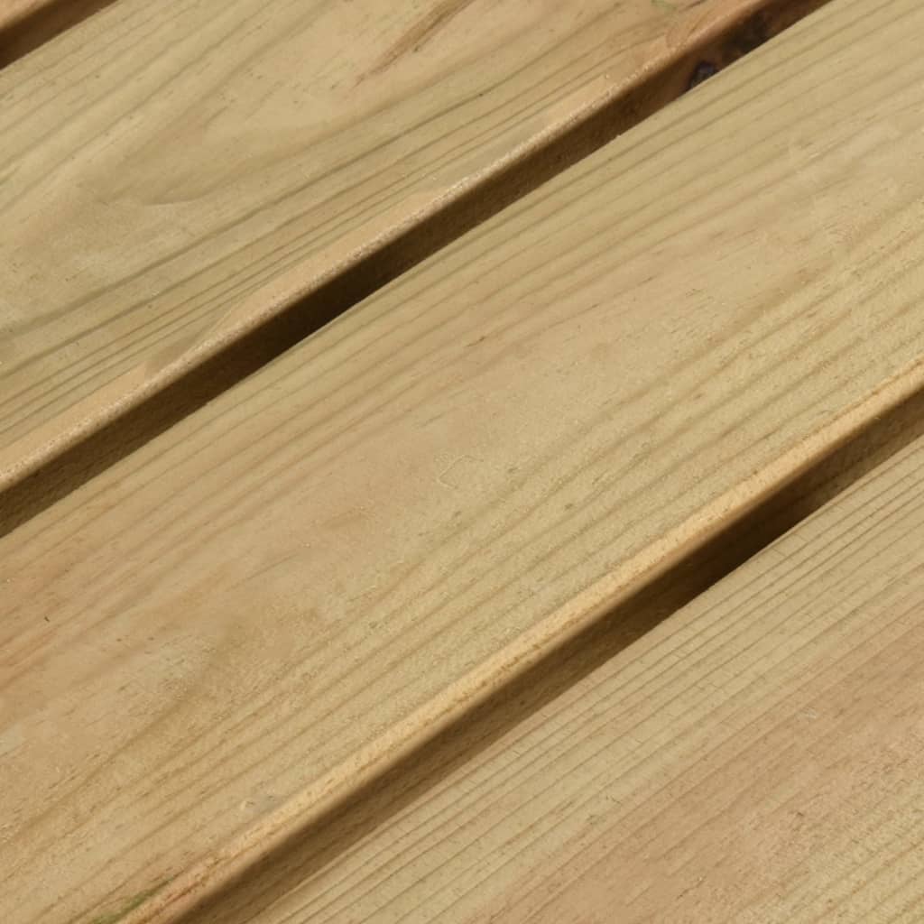 Tavolo da Giardino 110x79x75 cm Legno di Pino Impregnato cod mxl 34421