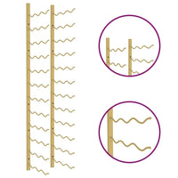 Portavini da Parete per 36 Bottiglie Oro in Ferro cod mxl 53444