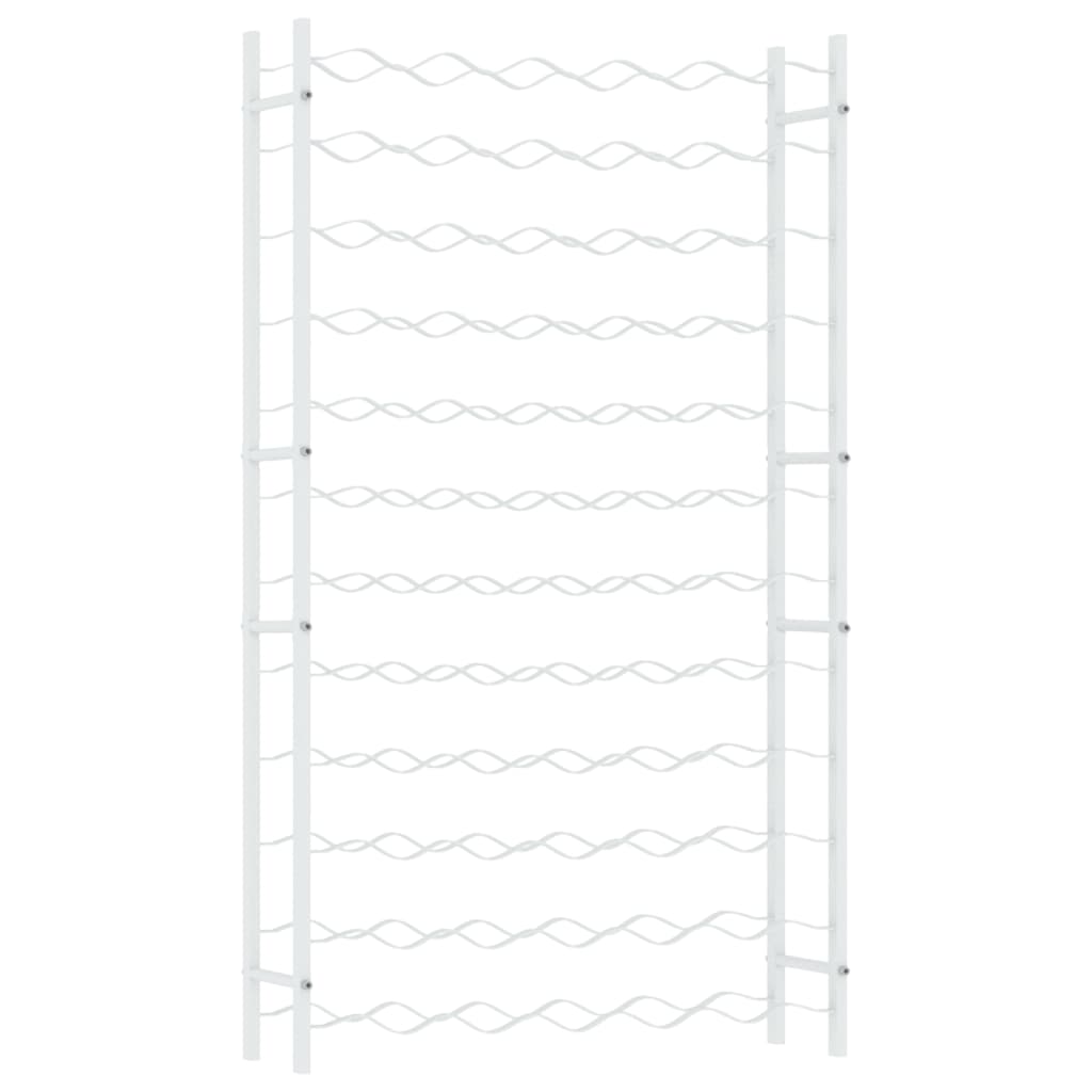 Portabottiglie per 72 Bottiglie Metallo Bianco 340912