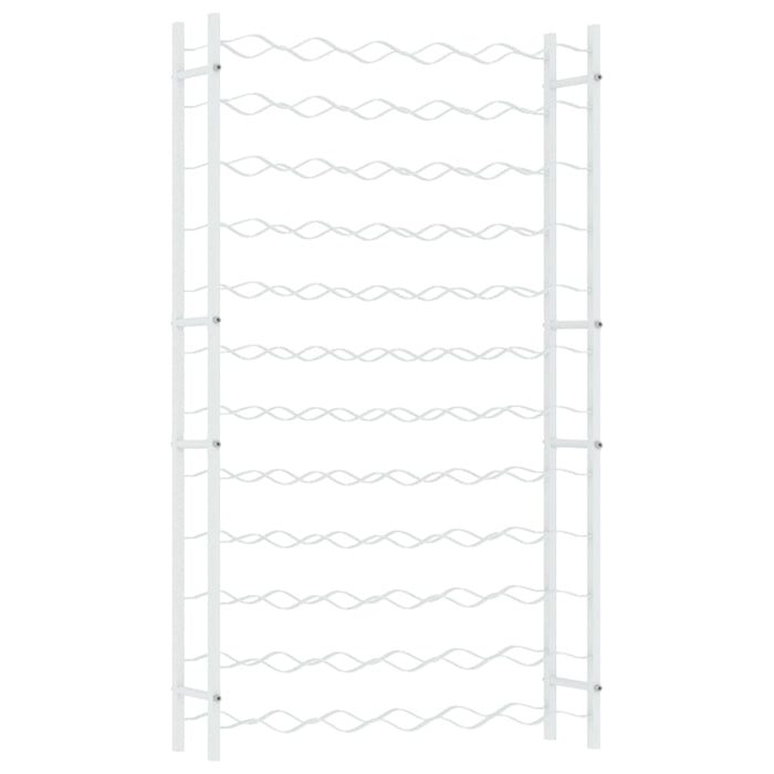 Portabottiglie per 72 Bottiglie Metallo Bianco 340912