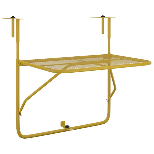 Tavolo da Balcone Oro 60x40 cm in Acciaio cod mxl 34386