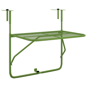 Tavolo da Balcone Verde 60x40 cm in Acciaio cod mxl 47896