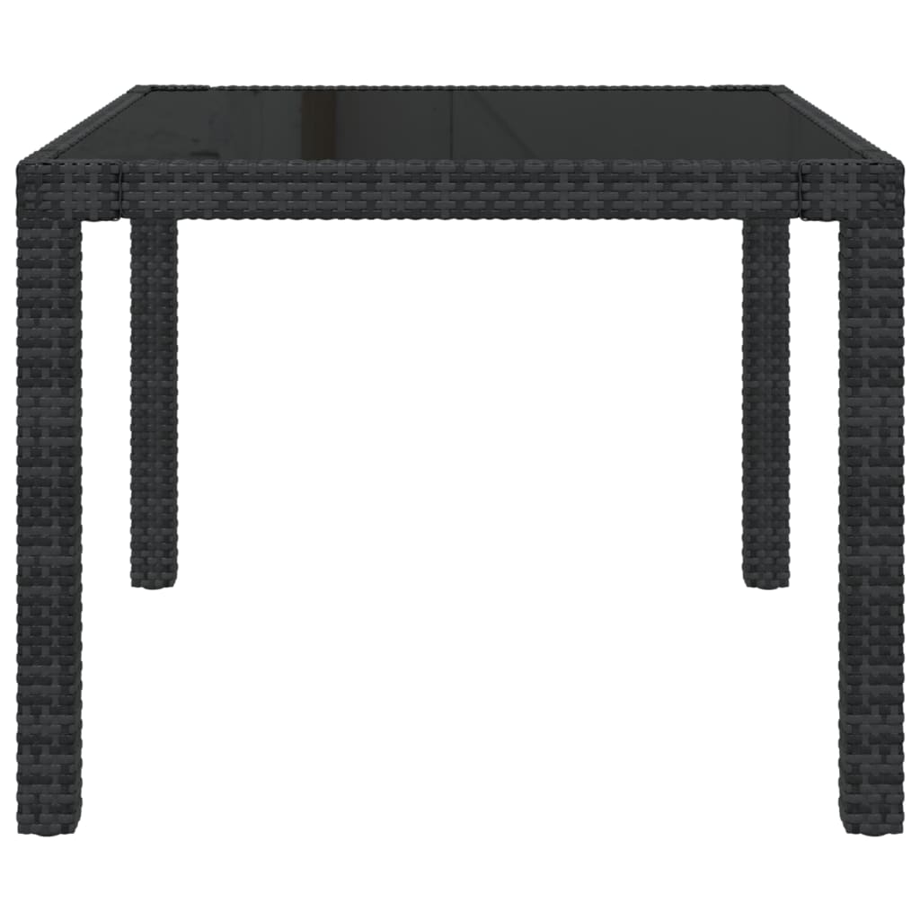 Set Mobili da Giardino 3 pz con Cuscini in Polyrattan Nero 3094841