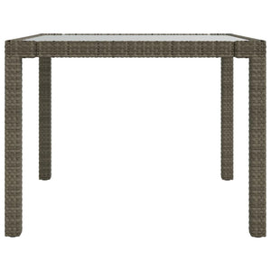 Set da Pranzo per Esterni 3 pz con Cuscini in Polyrattan Grigio cod mxl 38548