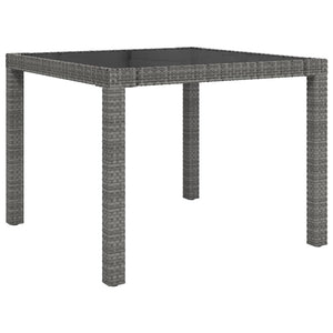 Mobili da Giardino 3 pz con Cuscini in Polyrattan Nero e Grigio 3094933