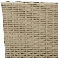 Set Pranzo da Giardino 5 pz con Cuscini in Polyrattan Beige cod mxl 35727