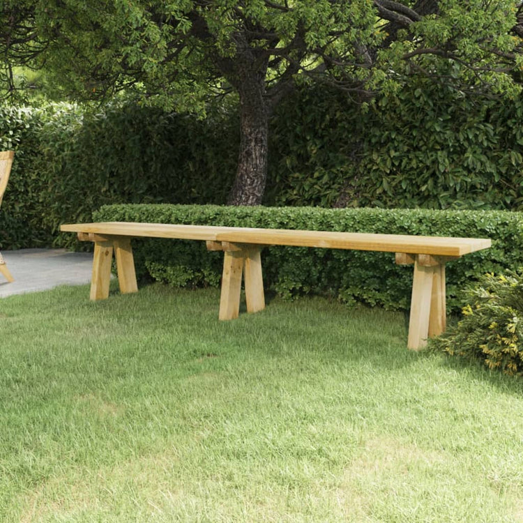 Panchina da Giardino 220 cm in Massello di Pino Impregnato cod mxl 49503