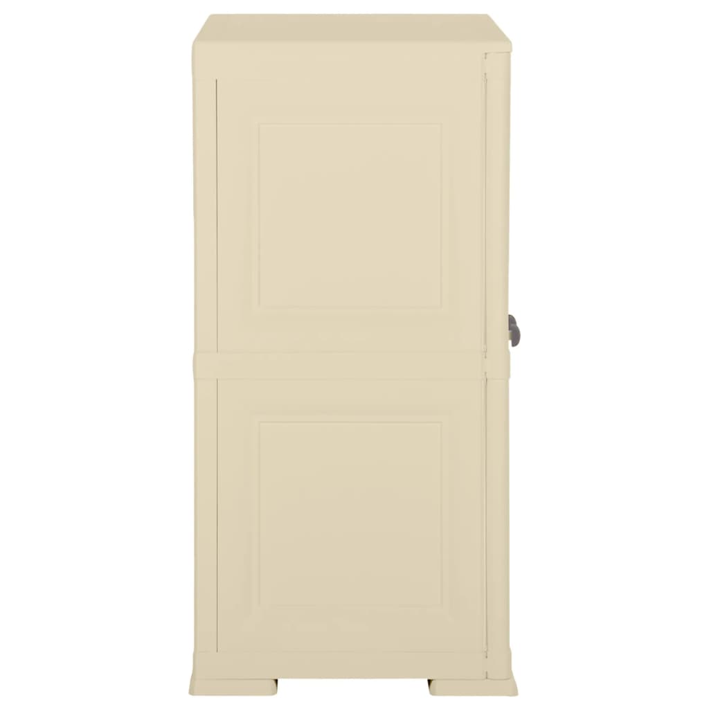 Armadietto in Plastica 79x43x85,5 cm Effetto Legno Bianco