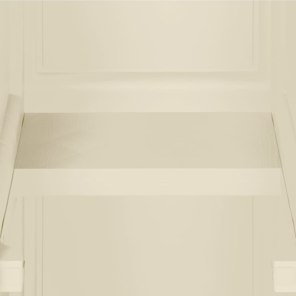 Armadietto in Plastica 40x43x125 cm Effetto Legno Bianco