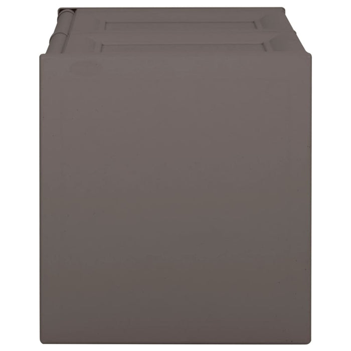 Baule per Cuscini Grigio 86x40x42 cm 85 L 340613